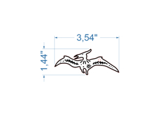 Dinosaur Christmas Ornament SVG laser cut file for Glowforge Product Image 2