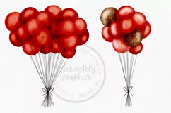 Red Valentines Balloons Gnomes | Gnome Clipart Png Product Image 2