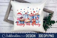 4th Of July Coffee Coffee Sublimation - 4th Of July PNG Product Image 2