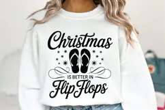 Christmas is better in Flip Flops Svg | Shirt Svg Product Image 2