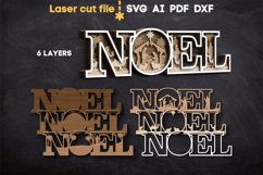 Christmas Sign Noel SVG laser cut file for Glowforge Product Image 2