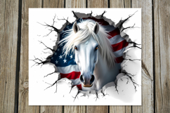 Horse &amp; wall | 8 skinny tumbler Sublimation designs Product Image 2
