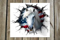 Horse & wall | 8 skinny tumbler Sublimation designs Product Image 2
