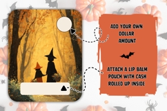 Cartoon Halloween Witches Money Card Printable Product Image 2