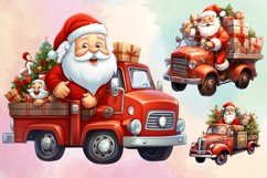 Christmas Truck Clipart Bundle, Christmas Bundle Product Image 3
