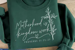 Motherhood Is Kingdom Work PNG, Proverbs 31 Christian Mom PN Product Image 2