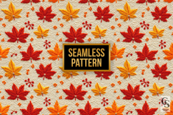 Autumn Leaves Digital Paper Pattern Product Image 2