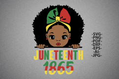 Juneteenth SVG Black Girl Afro Hair 1865 Clipart PNG PDF EPS Product Image 2