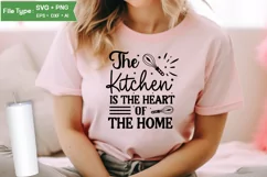 The Kitchen Is The Heart Of The Home SVG Cut File Product Image 2