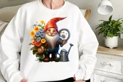 Garden Gnome Sublimation clipart, Watercolor Clipart Product Image 2