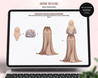 Muslim Woman Clipart Portrait Creator Product Image 2
