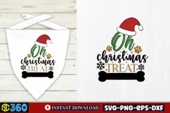 Oh christmas treat SVG, Christmas Dog SVG Product Image 2