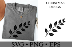 Christmas Leaves Svg | Christmas svg | Shirt Svg Product Image 1