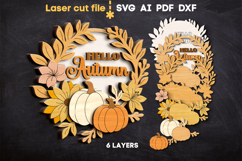 Thanksgiving SVG laser cut files for Glowforge Product Image 2