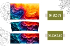 Abstract Tumbler Design, Colorful 40 Oz Tumbler Template Product Image 2