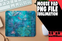 Embroidered Flower Pattern Mouse Pad Design Product Image 1