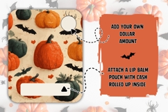Cartoon Pumpkins Money Card, Kids Money Card Template Product Image 2