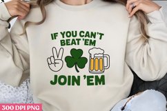 IF YOU CAN&#039;T BEAT PNG, ST PATRICKS DAY Drink Sublimation Product Image 1