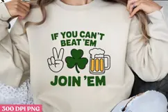 IF YOU CAN'T BEAT PNG, ST PATRICKS DAY Drink Sublimation Product Image 1