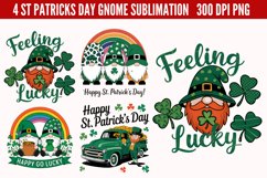 St Patricks Day Gnome Sublimation PNG Product Image 3