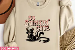 So Stinkin' Cute PNG,Baby Animal Nursery Sublimation PNG Product Image 2