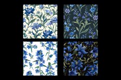 Bluebeard Flower Digital Paper Pattern Product Image 2