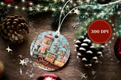 Cartoon Christmas Ornament, Christmas Train Ornament Design Product Image 2