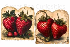 Strawberry, Strawberries, Ephemera, PNG, Clipart Product Image 2