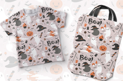 Seamless Halloween Digital Paper, Cute Pattern Design Product Image 2