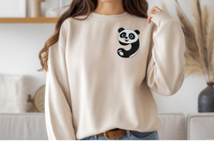 Cute Panda Number 9 Digital Embroidery Product Image 2