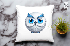Cute Snowy Owl Clipart Sublimation PNG Product Image 2