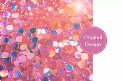 Glitter Tumbler Sublimation, Confetti Tumbler Wrap Design Product Image 2
