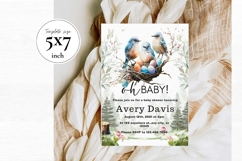 Baby Shower Invitation Template 210 Product Image 3