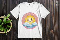 Cute Sunshine And Cloud Clipart Sublimation PNG Product Image 2