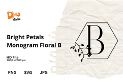 Bright Petals Monogram Floral Product Image 1