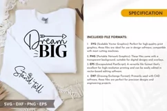 Dream Big SVG - Mother's Day Sleeve T shirt Design Product Image 2