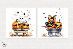 Halloween pumpkins digital paper Product Image 2