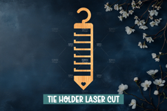 10 Tie Holder Laser Cut SVG, Hanging Tie Rack Templates Product Image 3