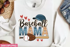Baseball Mama PNG, Baseball Mama Sublimation PNG Product Image 1