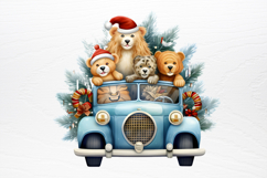 Christmas Animal Safari Clipart PNG Product Image 2