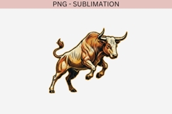 Rodeo Bull PNG | Western Bull Clipart, Cowboy Ranch Product Image 3