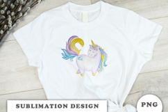 Watercolor Cute Unicorn png Product Image 2