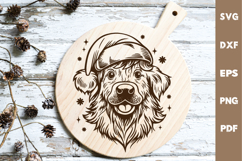 Dog laser SVG PNG| Christmas Cutting Board Design Product Image 3