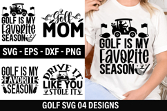 Golf SVG Design - Golf Is My Favorite Season Product Image 1