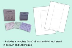2025 Printable Desk Calendar - Zodiac | Purple Product Image 3