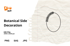 Botanical Side Decoration Frame Product Image 1