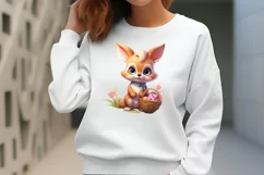 Adorable Animal Bunny Clipart, Watercolor Clipart Product Image 2
