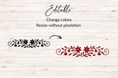 Wedding Floral Divider SVG Product Image 2