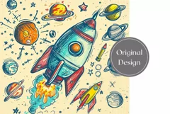 Art School Tumbler Wrap Design, Science Tumbler Sublimation Product Image 2
