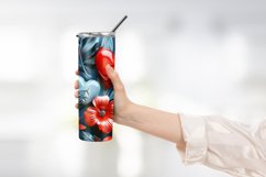Heart Flower Tumbler Wrap Design Product Image 2